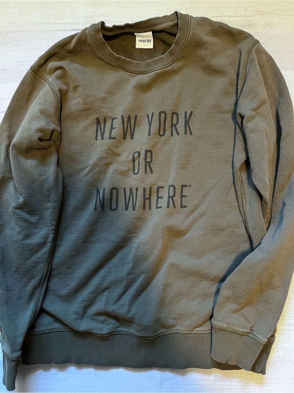 New York or Nowhere Crewneck Sweatshirt - Olive